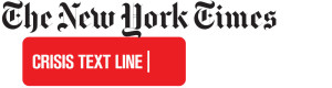 New York Times and Crisis Text Line logos